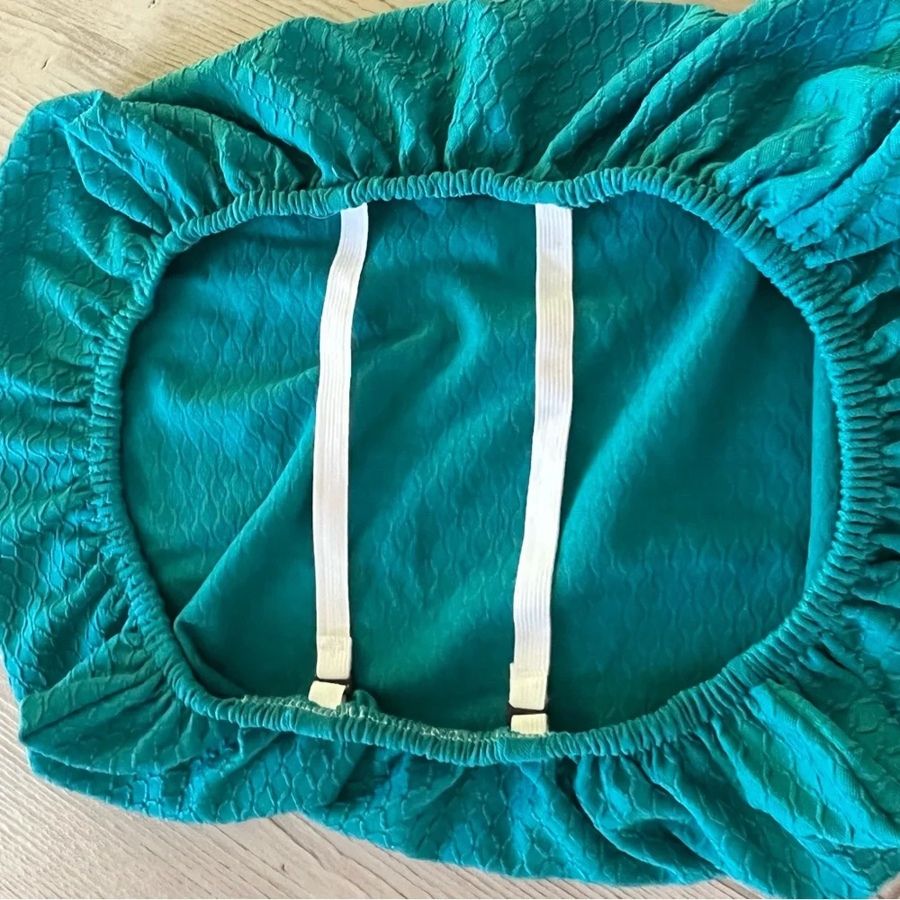 1 PC peacock blue chair cover